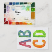 Kunstlehrer- und Malerkarten Visitenkarte (Vorne/Hinten)