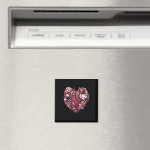 Kunstlehrer Valentinsherz Valentinstag Magnet (In Situ (Geschirrspüler))