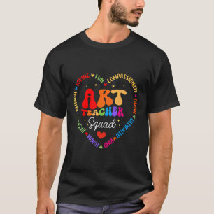 Kunstlehrer Vibes Lustig Zurück zur Schule Erster T-Shirt