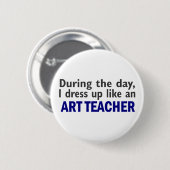 KUNSTLEHRER während des Tages Button (Vorne & Hinten)
