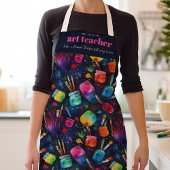 Kunstlehrer | Wie ein normales Lehrermonogramm Schürze