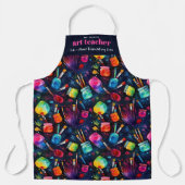 Kunstlehrer | Wie ein normales Lehrermonogramm Schürze (Vorderseite)