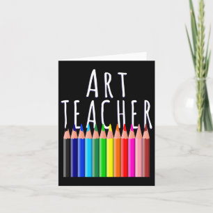 Kunstlehrer zurück zu Geschenk kreativer Künstler Karte