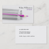 Kunstlehrer, zurück zur Schule, Farbstift, Kunst Visitenkarte (Vorne/Hinten)