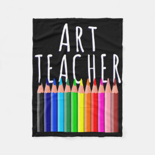 Kunstlehrer Zurück zur Schule Kreatives Künstlerge Fleecedecke