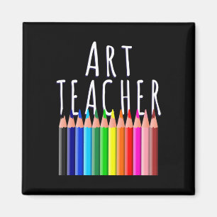 Kunstlehrer Zurück zur Schule Kreatives Künstlerge Magnet