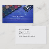 Kunstlehrer, zurück zur Schule, Kunstmaterial, Kun Visitenkarte (Vorne/Hinten)