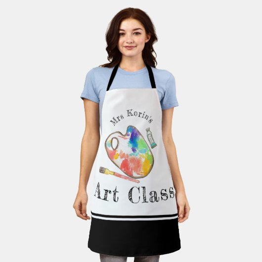 Kunstlehrerin Schürze (Getragen)