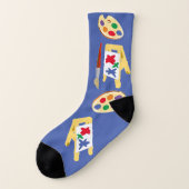 Kunstlehrersocken, eine Größe passt für alle (US-M Socken (Links - Außen)