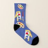 Kunstlehrersocken, eine Größe passt für alle (US-M Socken (Rechts - Außen)