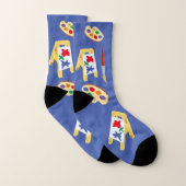 Kunstlehrersocken, eine Größe passt für alle (US-M Socken (Paar)