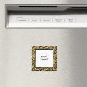 Kunstleopard Print Foto Border Magnet (In Situ (Geschirrspüler))