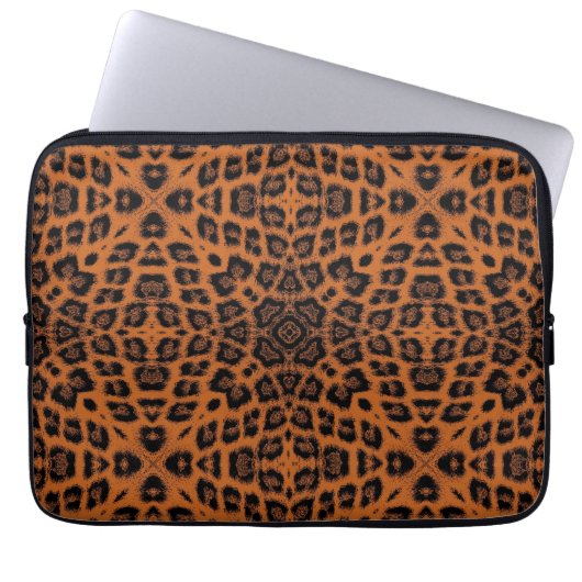 Kunstleopardenfell Laptopschutzhülle (Vorderseite)