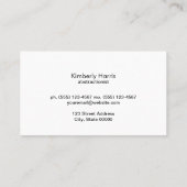 Künstler 2 visitenkarte (Rückseite)