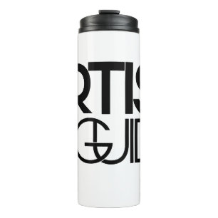 Künstler als Führer-weiße Reise-Tasse Thermosbecher