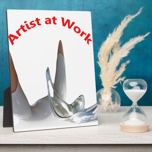 Künstler am Arbeitsplatz Fotoplatte (Seite)