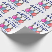 Künstler am Arbeitsplatz Geschenkpapier (Ecke)