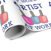 Künstler am Arbeitsplatz Geschenkpapier (Rolleneckpunkt)
