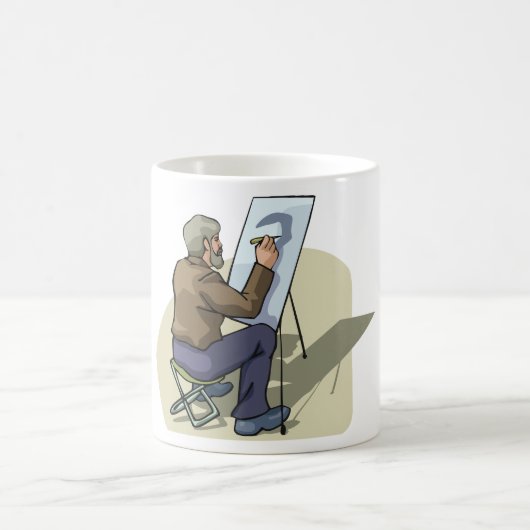 Künstler am Arbeitsplatz Kaffeetasse (Mittel)