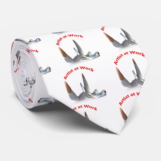Künstler am Arbeitsplatz Krawatte (Gerollt)