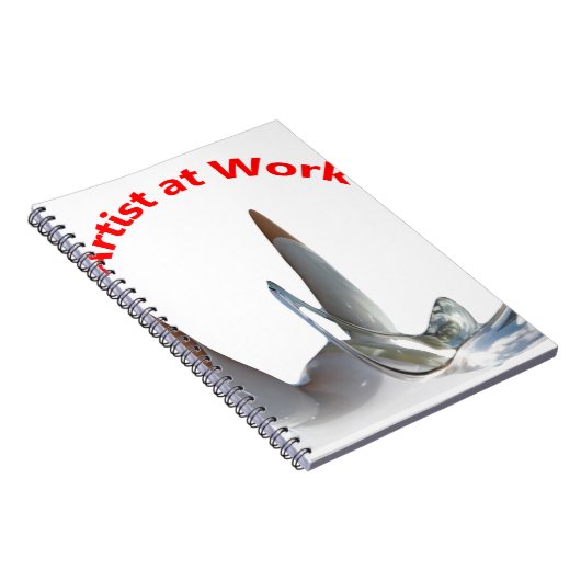 Künstler am Arbeitsplatz Notizblock (Rechte Seite)