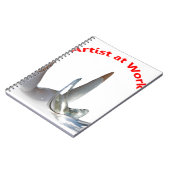 Künstler am Arbeitsplatz Notizblock (Linke Seite)