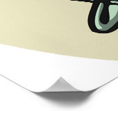 Künstler am Arbeitsplatz Poster (Ecke)