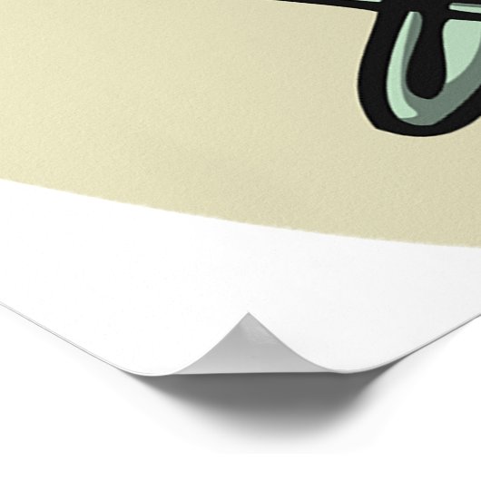 Künstler am Arbeitsplatz Poster (Ecke)