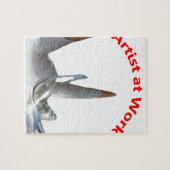 Künstler am Arbeitsplatz Puzzle (Horizontal)