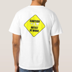 Künstler am Arbeitszeichen T-Shirt