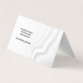 Künstler / Aquarell gebürstet | Silky Drapery Visitenkarten (Rückseite)