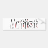 Künstler Autoaufkleber (Vorne)