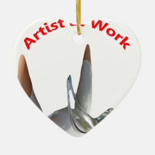 Künstler bei der Arbeit Keramik Ornament