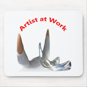 Künstler bei der Arbeit Mousepad