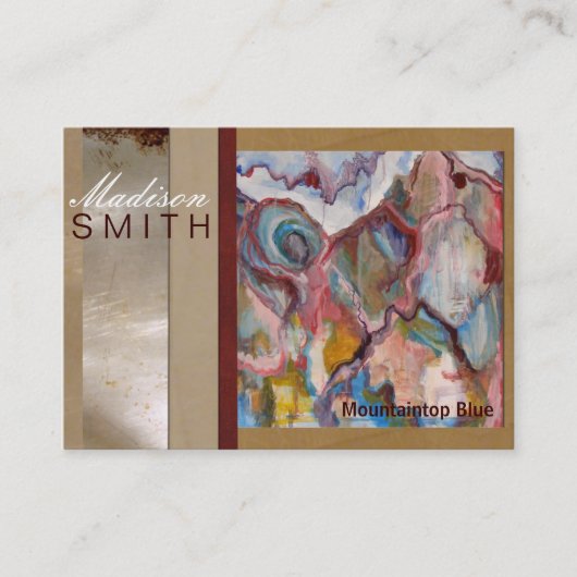 Künstler beruflich visitenkarte (Vorderseite)