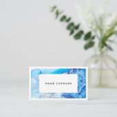 Künstler-blaue Visitenkarte (Stehend Vorderseite)