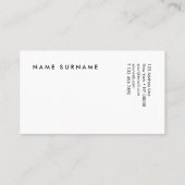 Künstler-blaue Visitenkarte (Rückseite)