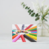 Künstler-Bleistift-Zeichenstift Visitenkarte (Stehend Vorderseite)