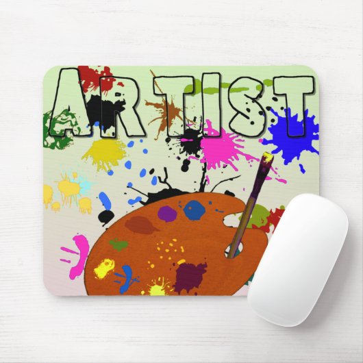 Künstler buntes Mousepad (Mit Mouse)
