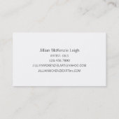 Künstler-Bürste Visitenkarte (Rückseite)