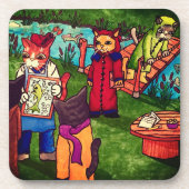 Künstler Cat Untersetzer (Vorderseite)