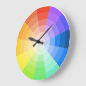 Künstler Colorwheel Große Wanduhr (Winkel)