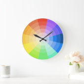 Künstler Colorwheel Große Wanduhr (Zuhause)