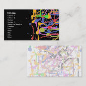 Künstler Custom Black Visitenkarte (Vorne/Hinten)