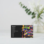 Künstler Custom Black Visitenkarte (Stehend Vorderseite)