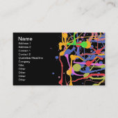 Künstler Custom Black Visitenkarte (Vorderseite)