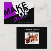 Künstler der Make-uppro-Kosmetik-III mollig Visitenkarte (Vorne/Hinten)