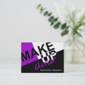 Künstler der Make-uppro-Kosmetik-III mollig Visitenkarte (Stehend Vorderseite)