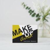 Künstler der Make-uppro-Kosmetik-III mollig Visitenkarte (Stehend Vorderseite)
