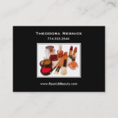 Künstler der Make-uppro-Kosmetik-III mollig Visitenkarte (Rückseite)